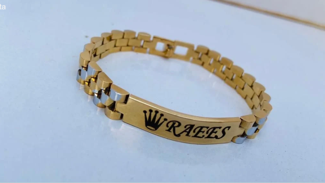 Customize Unisex Name Engrave Bracelet