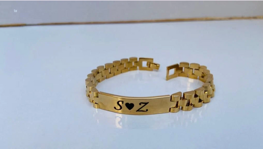 Customize Unisex Name Engrave Bracelet