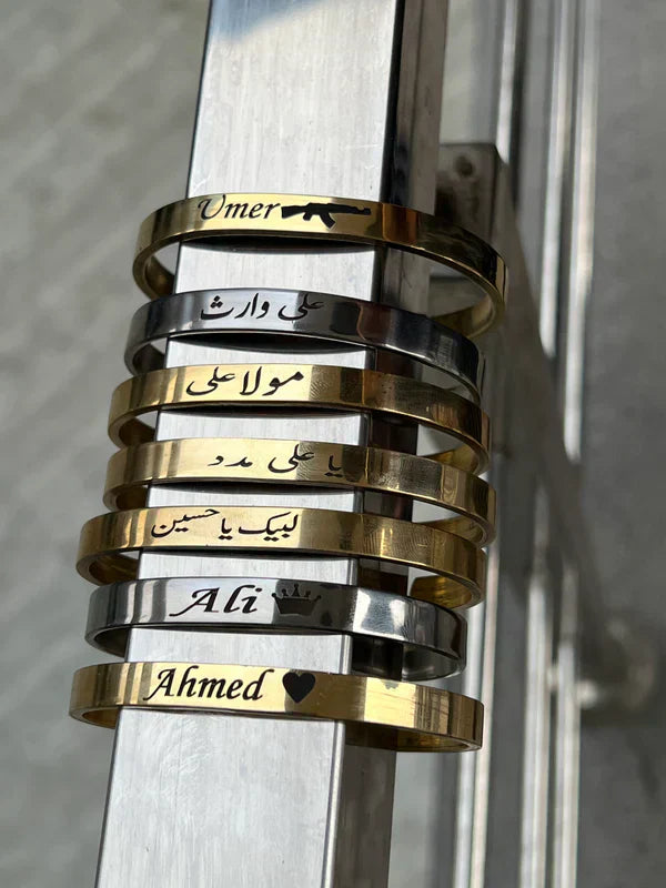Customize Karha ,Bracelets , Bangle for Men & Women Customized Engraved Save 29%